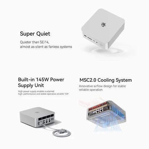 Beelink EX Pro Docking Station for NVIDIA/AMD Graphics Cards | PCIe 5.0 x8 Expansion | 600W PSU | RTX 50 & RX 9000 Series Support