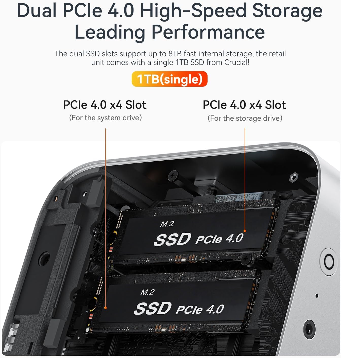 Beelink SER9 Pro AI Mini PC - AMD Ryzen AI 9 HX370, 32GB RAM, 1TB SSD, Radeon 890M, 4K Triple Display