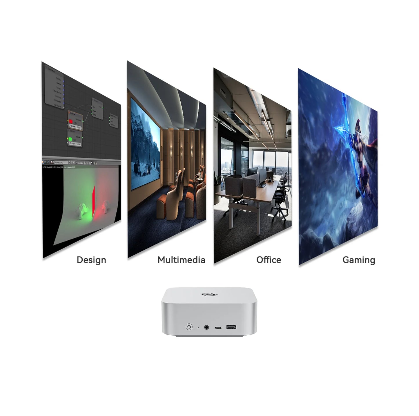 Beelink SER8 Mini PC AMD Ryzen 7 8845HS (16 TOPS AI) | 32GB DDR5 | 1TB SSD | Triple 4K Display | 32dB Silent Design