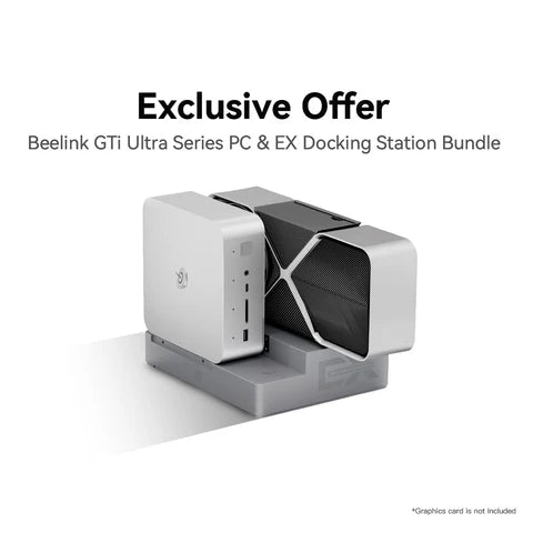 Beelink EX Pro Docking Station for NVIDIA/AMD Graphics Cards | PCIe 5.0 x8 Expansion | 600W PSU | RTX 50 & RX 9000 Series Support