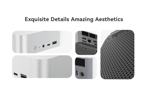 Beelink SER8 Mini PC AMD Ryzen 7 8845HS (16 TOPS AI) | 32GB DDR5 | 1TB SSD | Triple 4K Display | 32dB Silent Design