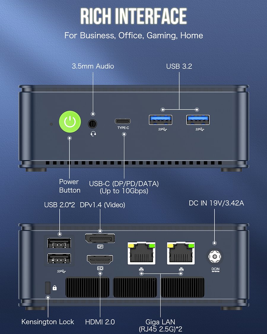 1015-GMKtec AMD Ryzen 7 5700U Mini PC--NucBox M5 Pro