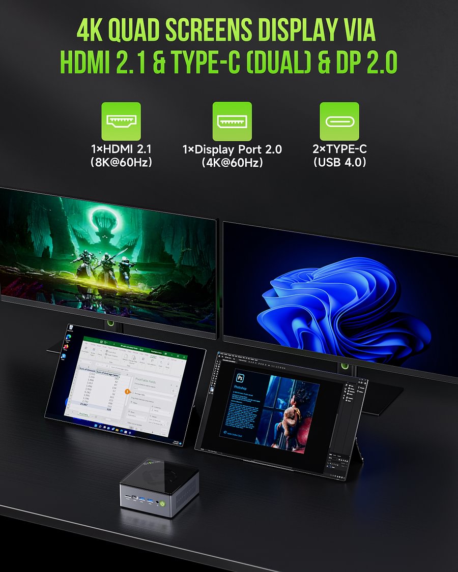 1006-GMKtec AMD Ryzen 9 PRO 6950H Mini PC