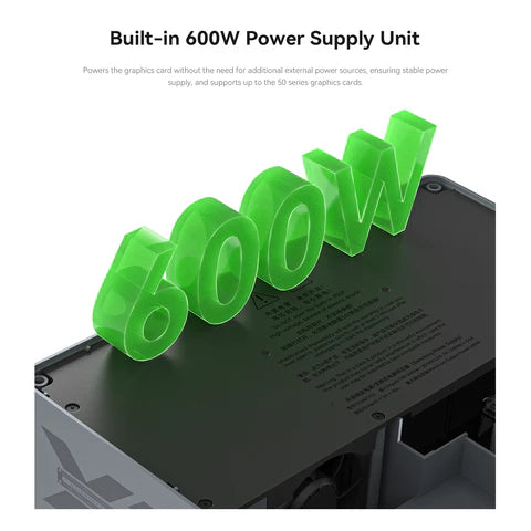 Beelink EX Pro Docking Station for NVIDIA/AMD Graphics Cards | PCIe 5.0 x8 Expansion | 600W PSU | RTX 50 & RX 9000 Series Support