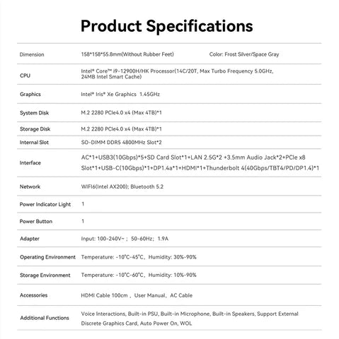 Beelink EX Pro Docking Station for NVIDIA/AMD Graphics Cards | PCIe 5.0 x8 Expansion | 600W PSU | RTX 50 & RX 9000 Series Support